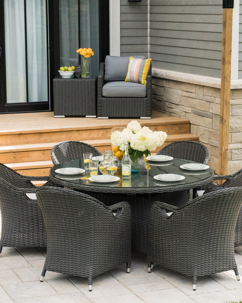 Westmount 60x60x30 round dining set Brad's house Patio Toronto