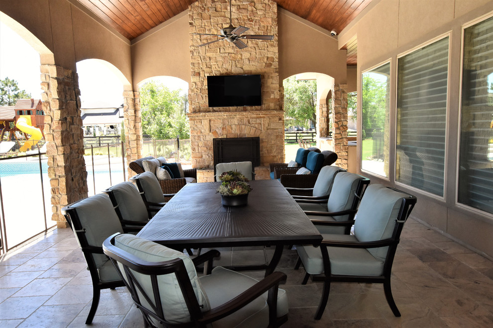 Willowcreek Ranch Custom Home Transitional Patio Houston by