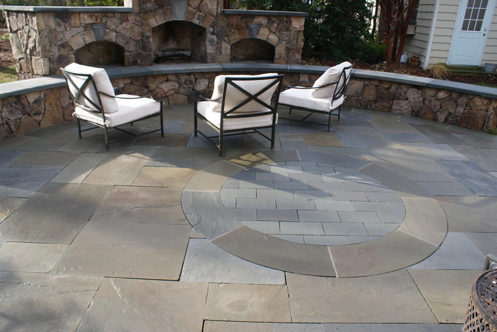Windsor Farms Patio and Fireplace Contemporary Patio Richmond