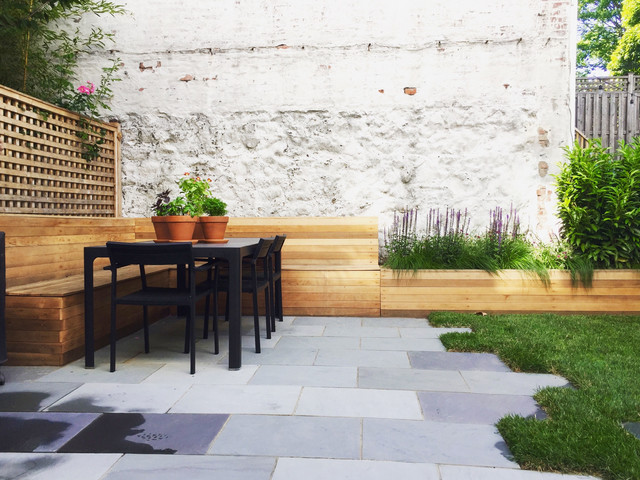 Windsor Terrace, Brooklyn Backyard Garden - Contemporary - Patio - New ...