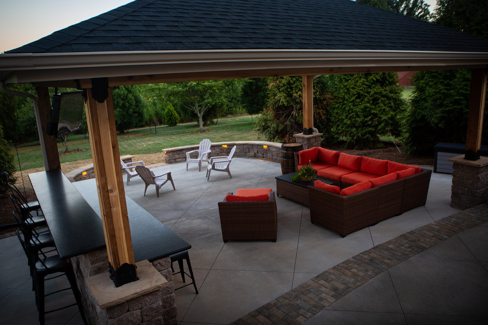 Winston Salem, NC Grilling Porch Project. 3D Landscape Design