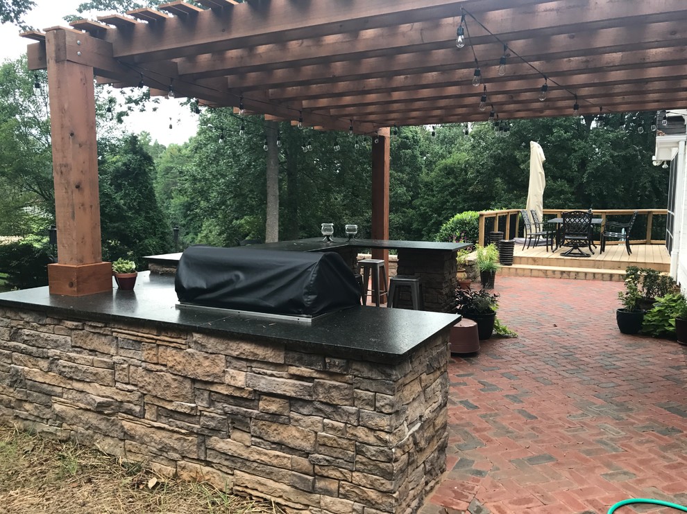 WinstonSalem, NC New Raised Patio, Outdoor Kitchen w/Pergola and Party