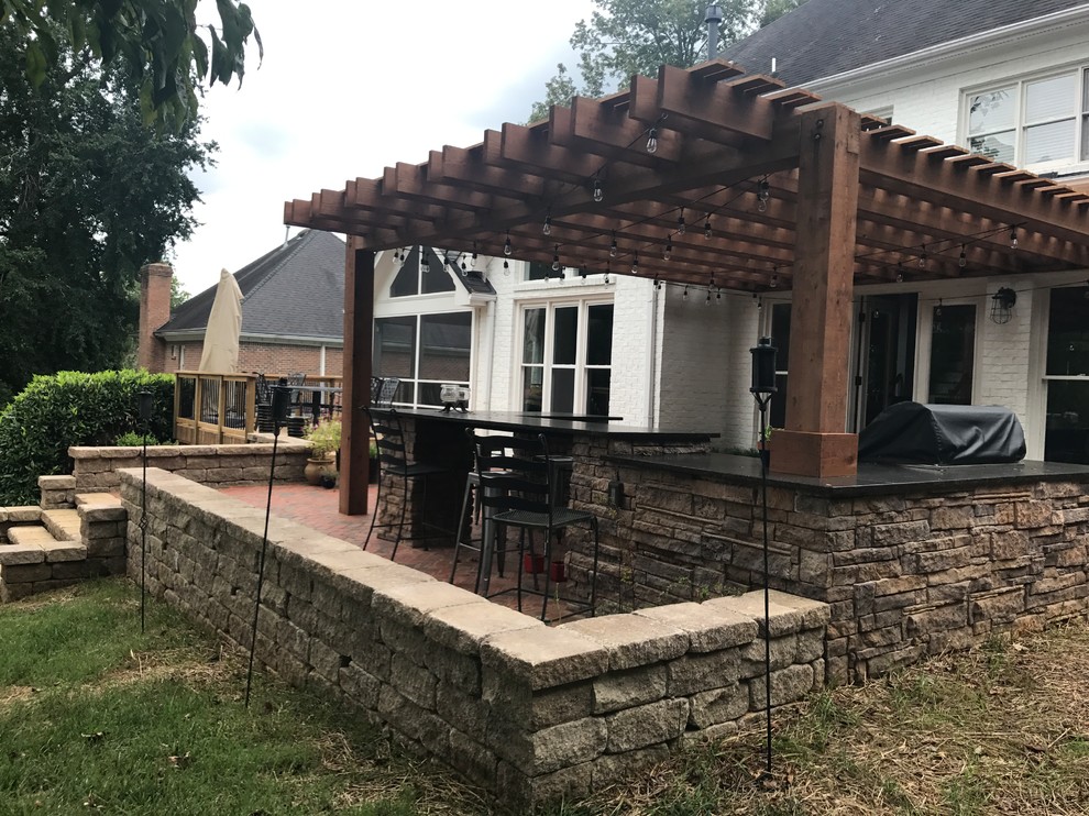 WinstonSalem, NC New Raised Patio, Outdoor Kitchen w/Pergola and Party