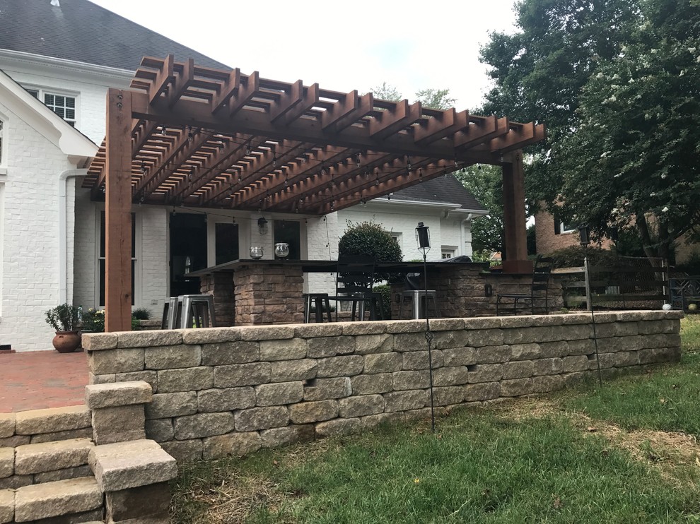 WinstonSalem, NC New Raised Patio, Outdoor Kitchen w/Pergola and Party