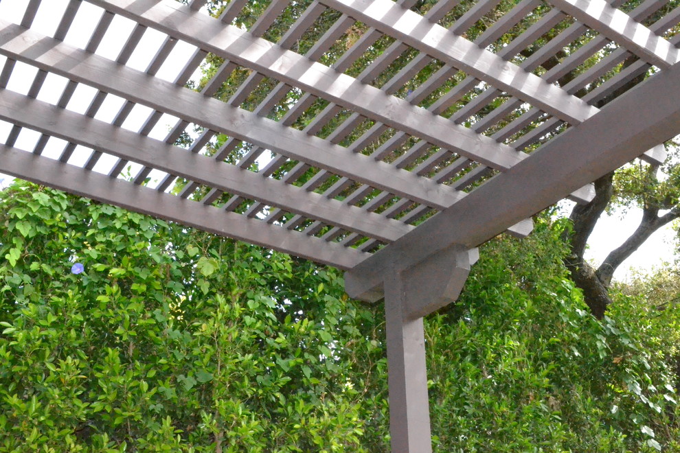 Wood Lattice Patio Traditional Patio Los Angeles by Patios4All