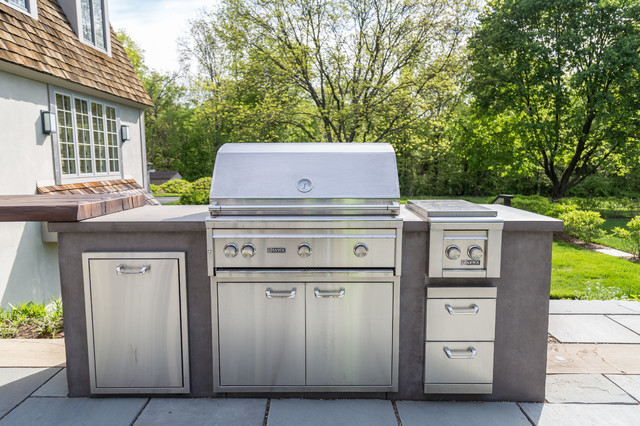 Woodform Concrete TM Outdoor BBQ Transitional Patio New York woodform-concrete-tm-outdoor-bbq-transitional-patio-new-york