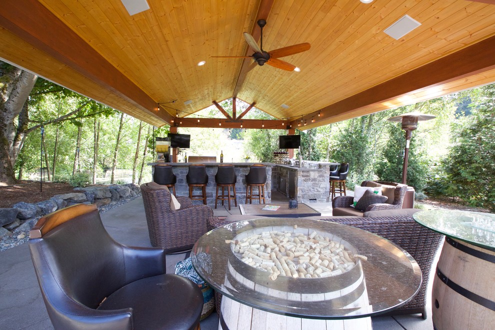 Woodinville Contemporary Patio Seattle by Timberline Patio