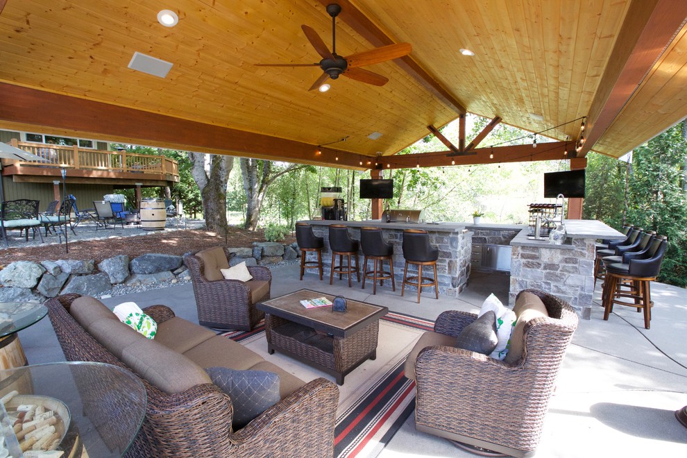 Woodinville Contemporary Patio Seattle by Timberline Patio