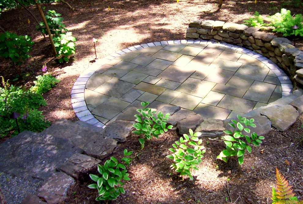 Woodland Retreat Rustic Patio Burlington by Ginkgo Design, LLC