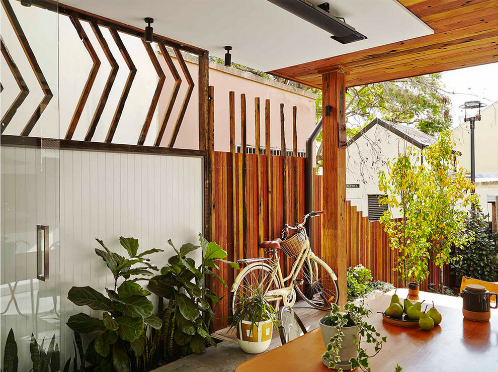 Immagine di un patio o portico minimal