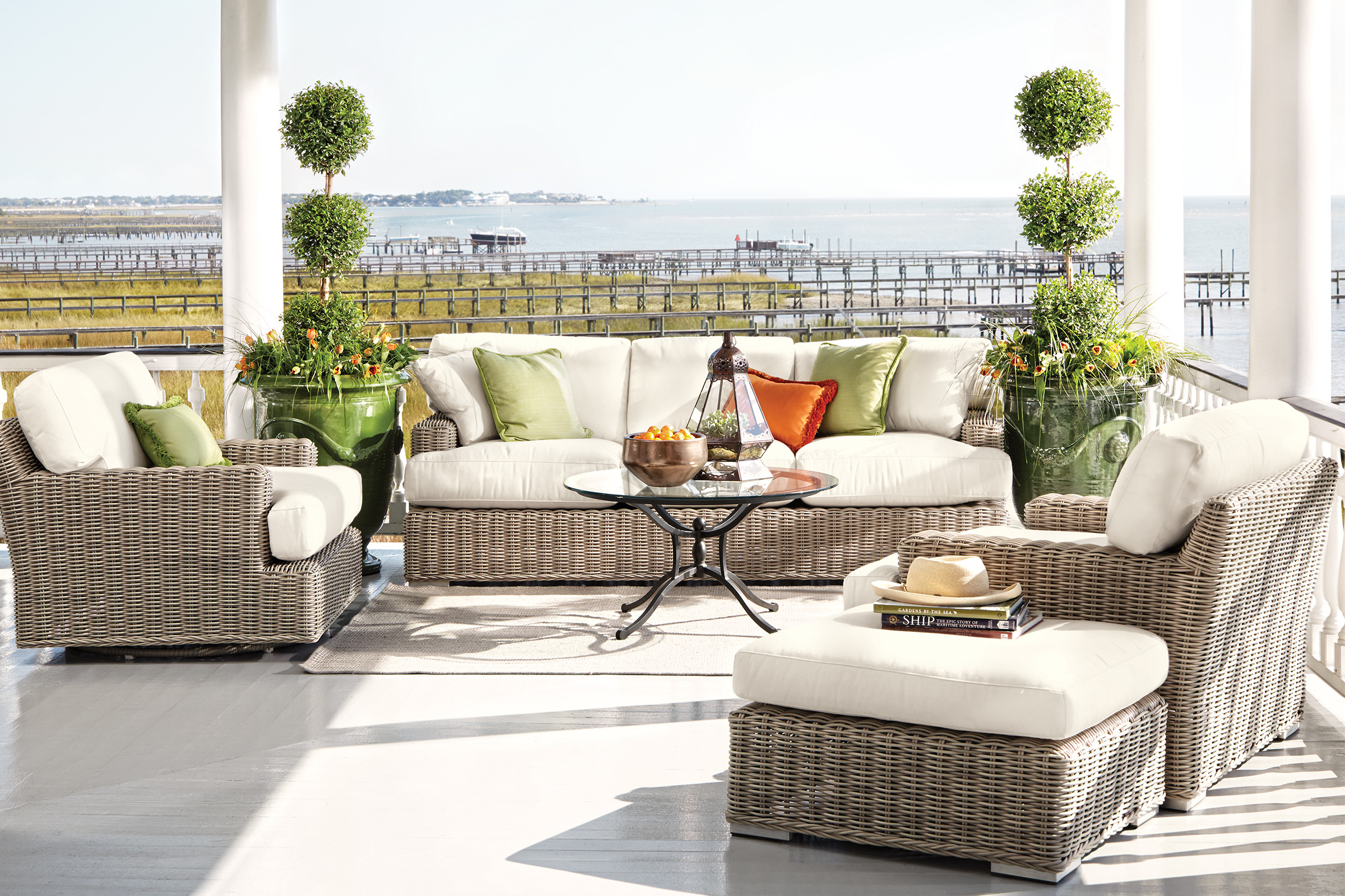 arhaus outdoor chaise lounge