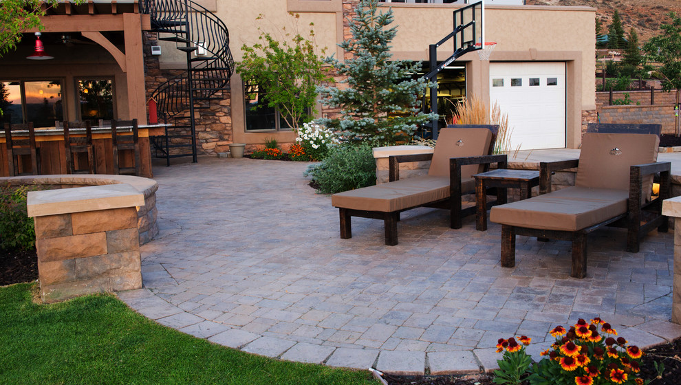 Wyoming Residential Estate Rustic Patio Salt Lake City by Platinum Landscape & Pools Houzz