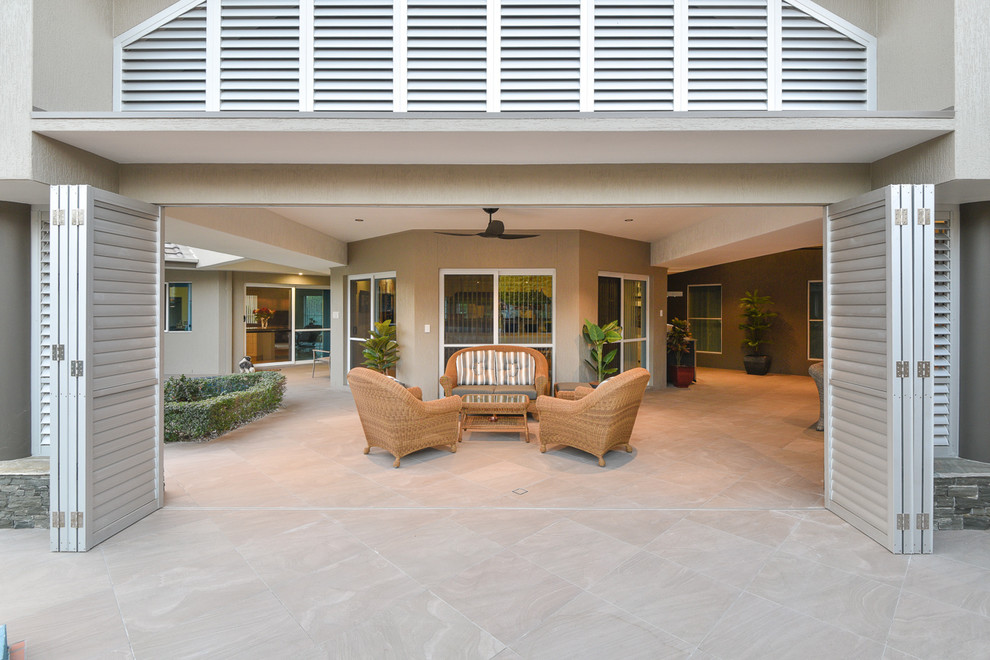 Yatala Outdoor Entertainment Area Contemporary Patio Brisbane