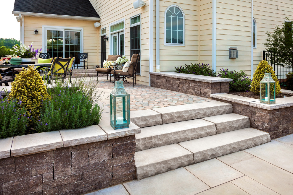 York 60" Step Traditional Patio Philadelphia by TechoBloc Houzz