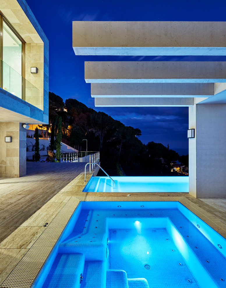 Inspiration for a medium sized contemporary lengths swimming pool in Other.