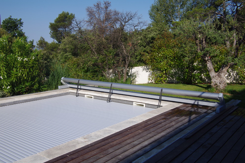 Couverture de piscine hors sol - Forme spéciale - Moderne - Piscine