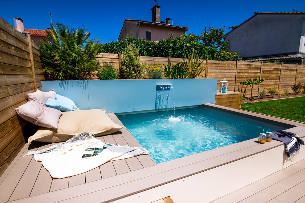 Aménagement d'une piscine méditerranéenne.