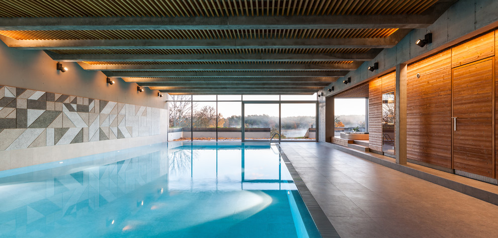 Moderner Pool in Stockholm