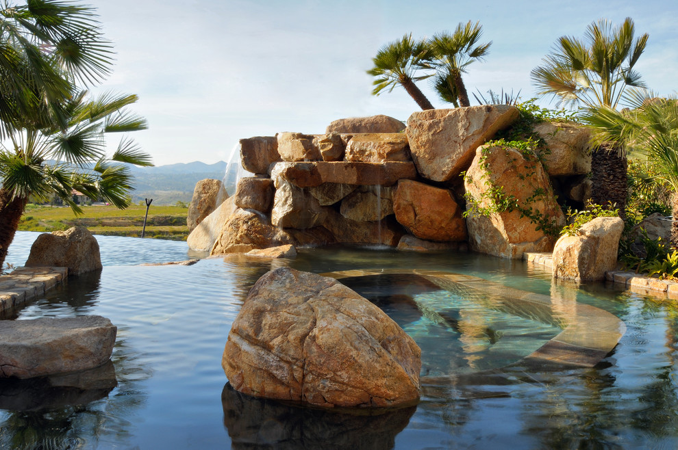 World-inspired natural swimming pool in San Diego.