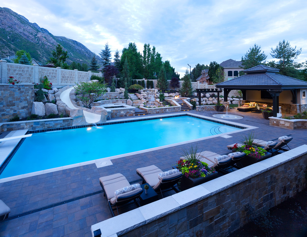 Photo of a traditional swimming pool in Salt Lake City.