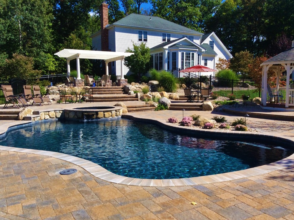 2016 Pool Builds Traditional Pool New York by Aqua Pools Houzz