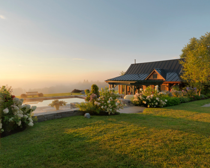 A Pool Terrace in Vermont Traditional Pool Burlington by Julie