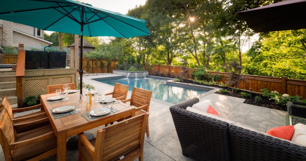 A Small Backyard Magically Transformed Contemporary Pool Toronto