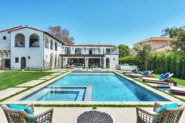 A Spanish Revival - Modern - Swimming Pool & Hot Tub - Los Angeles - by ...