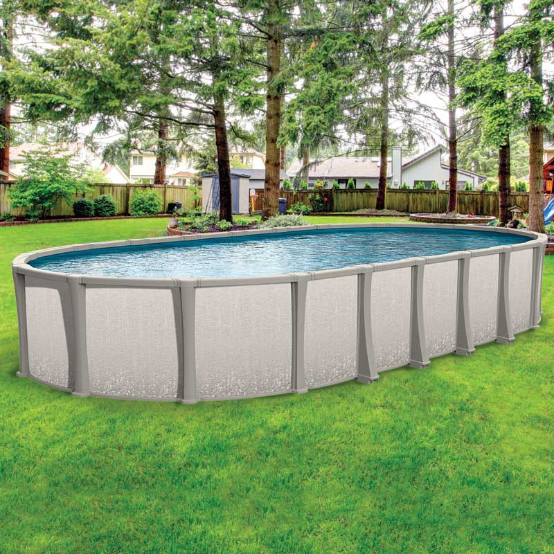 Inspiration for a large coastal backyard custom-shaped aboveground pool remodel in Phoenix