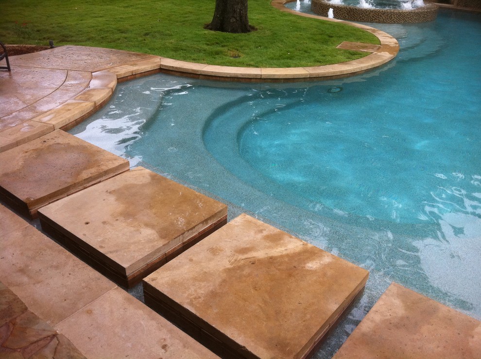 ACTON RESIDENCE Contemporary Pool Dallas by FineLines Design