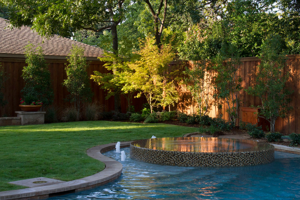 ACTON RESIDENCE Contemporary Pool Dallas by FineLines Design