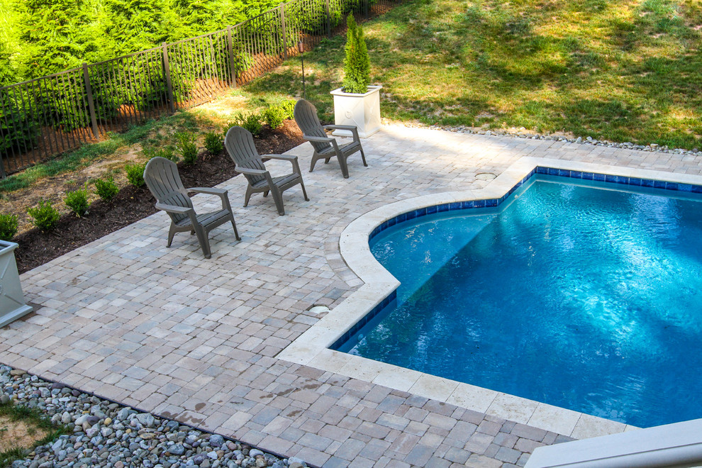 pavers above ground pool