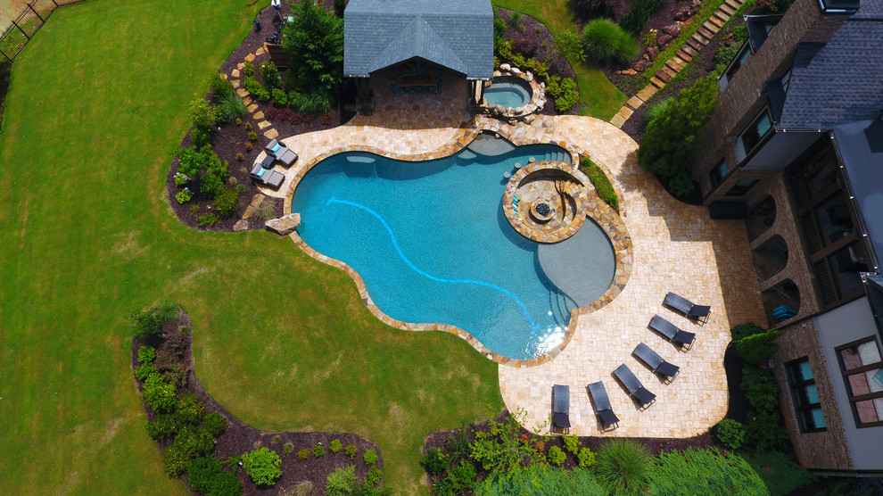 Alpharetta Pool and Spa Pool Atlanta by Hearthstone Luxury Pools