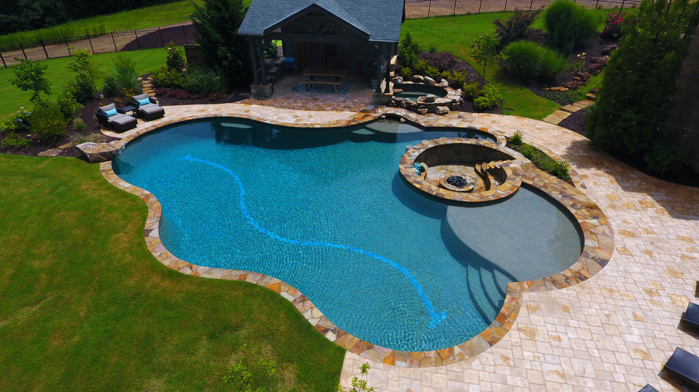 Alpharetta Pool and Spa Pool Atlanta by Hearthstone Luxury Pools