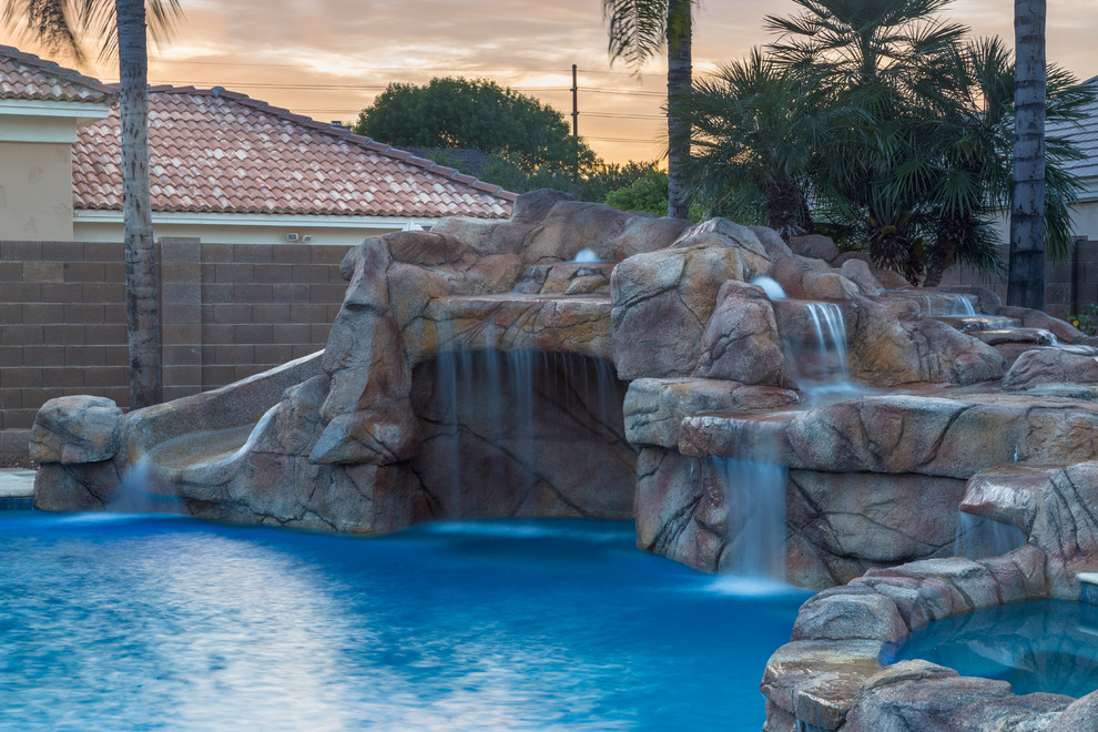 Amazing Water Features Mediterranean Pool Phoenix by Cdc Pools