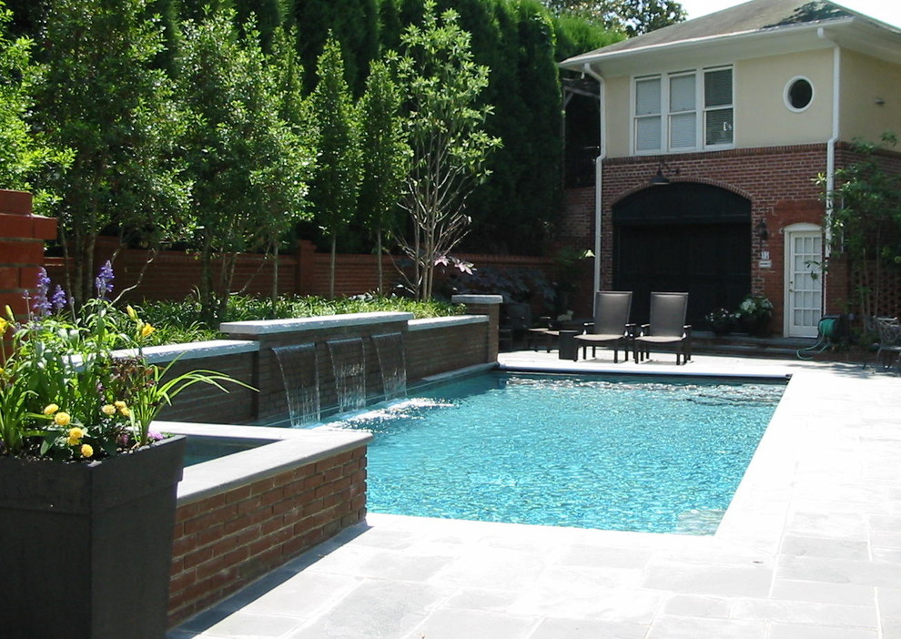 Ansley Park Traditional Pool Atlanta by Mary Turnipseed