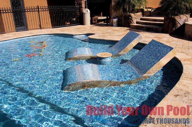 Arizona Swimming Pool and Grotto Designed by Build Your Own Pool - Tropical  - Swimming Pool & Hot Tub - Phoenix - by Build Your Own Pool | Houzz IE