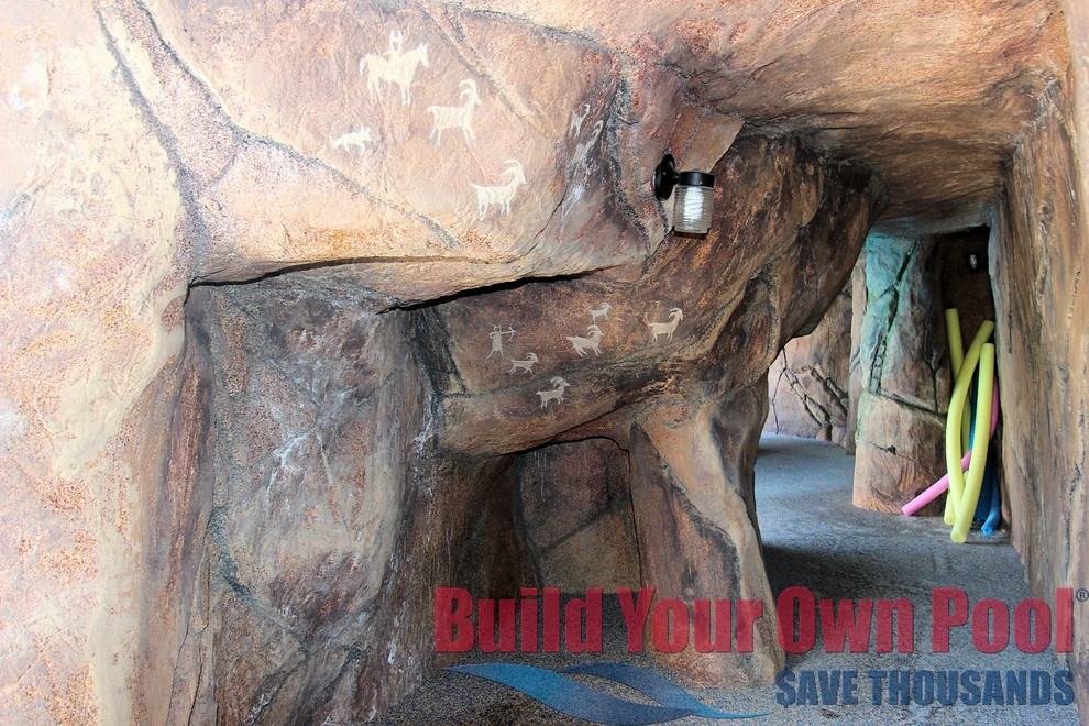 Arizona Swimming Pool and Grotto Designed by Build Your Own Pool