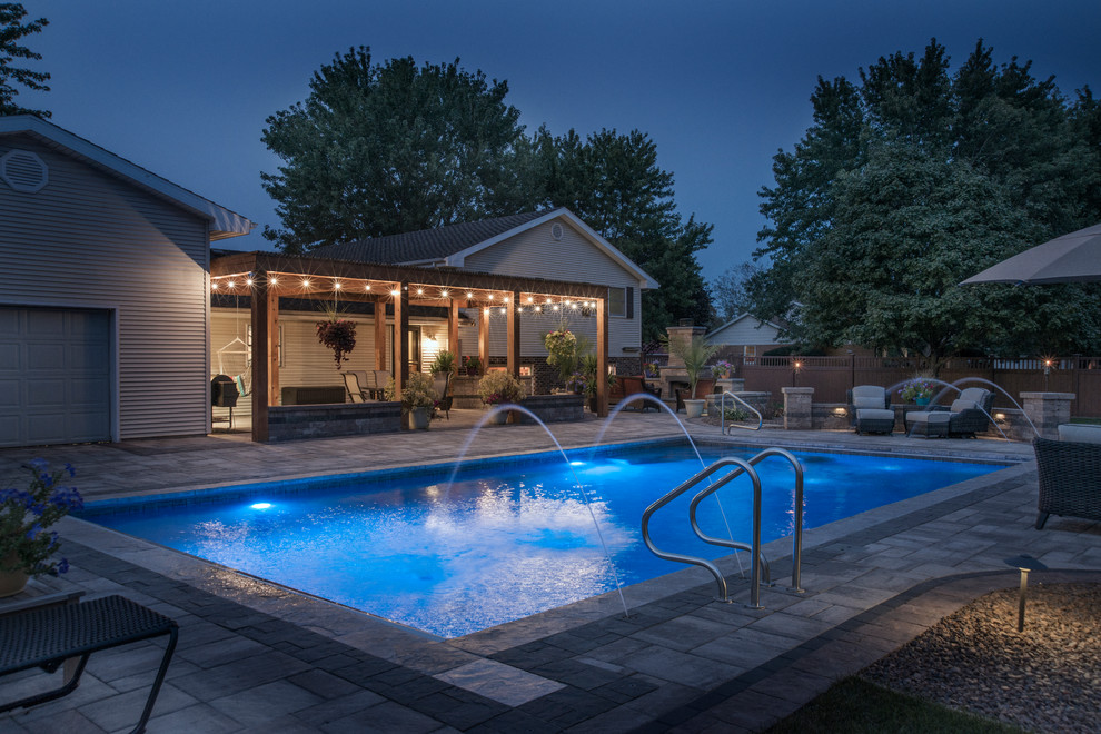 Ashkum, IL Swimming Pool Project Traditional Pool Chicago by