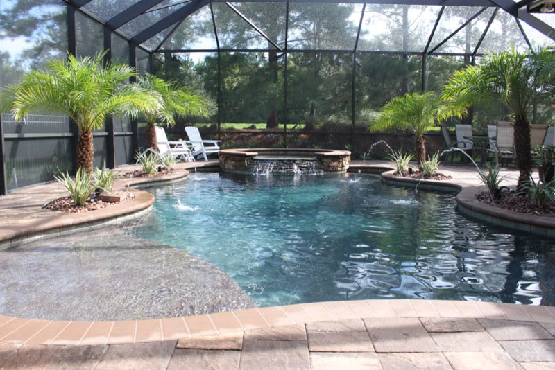 World-inspired swimming pool in Jacksonville.