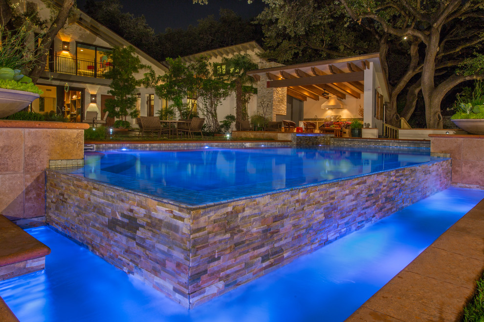 Photo of a contemporary swimming pool in Austin.