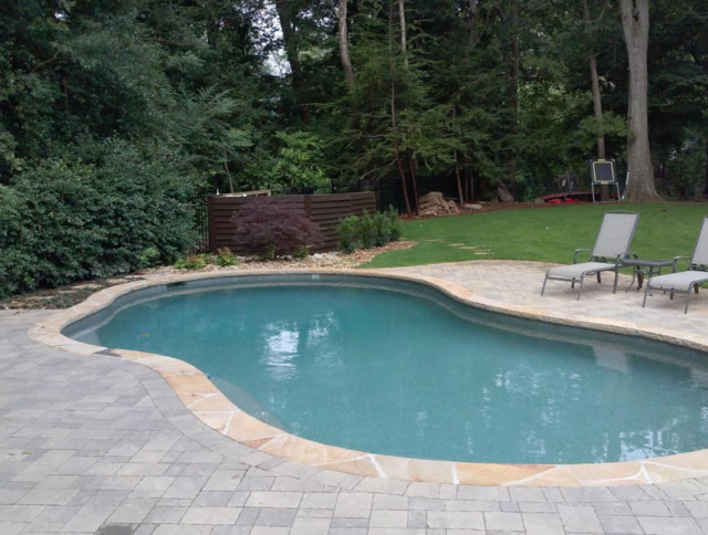 Atlanta Metro Custom Pool Renovations - Caribbean Blue Pebbletec 