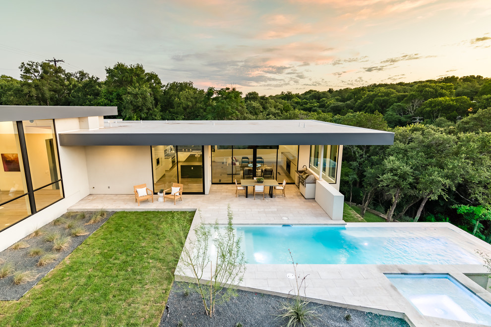 Austin, Texas Modern Home-Alaska White Oak - Modern - Pool - Austin ...