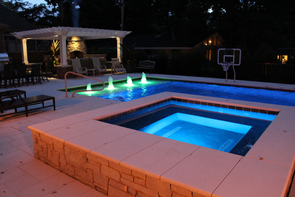 auto covered pool and spa lincolnshire Traditional Pool Chicago by Downes Swimming Pool
