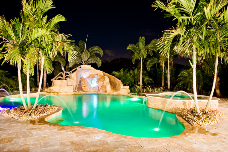 Avila Lagoon Freeform Pool Tropical Pool Miami By Van Kirk Sons Pools And Spas Houzz