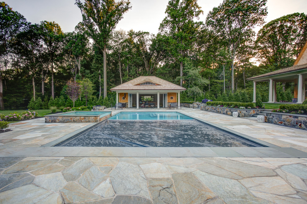 Award-Winning Concrete Swimming Pool - Farmhouse - Pool - New York - by ...
