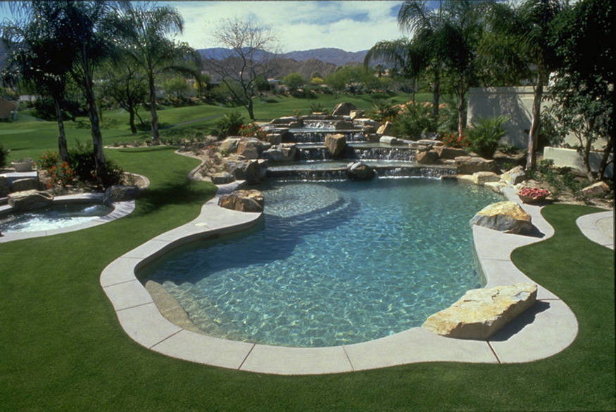Award Winning Pools Contemporary Swimming Pool & Hot Tub Salt