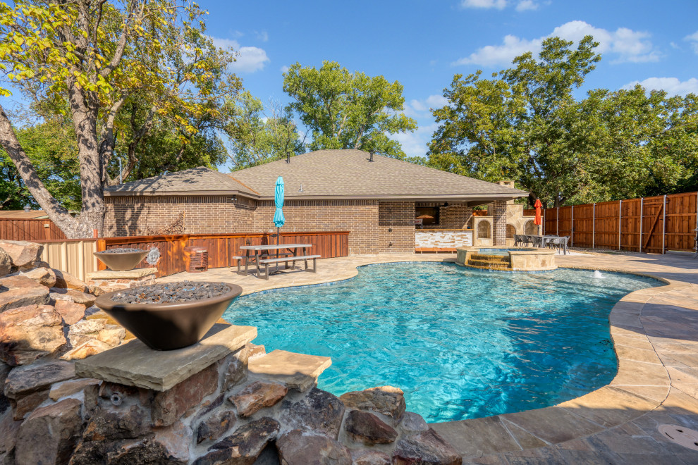 Azle Freeform Traditional Pool Dallas by Sunfish Pools Houzz