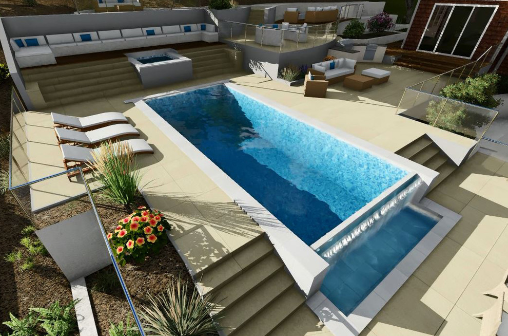 Backyard Design | Pool & Spa - Modern - Pool - San Francisco - by ...