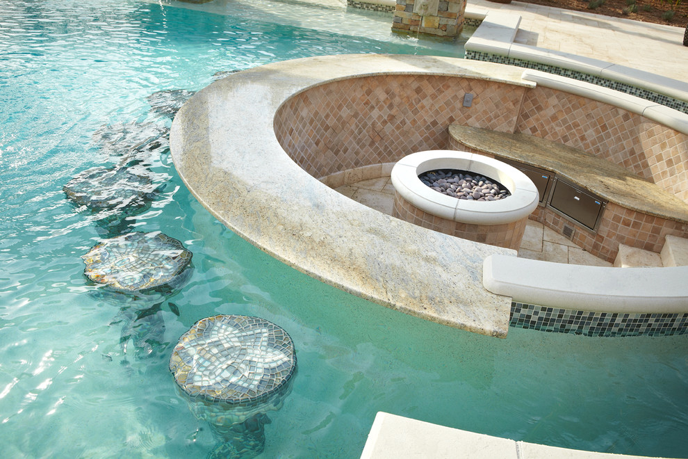 Backyard Luxury Resort Traditional Pool Grand Rapids by Signature Outdoor Concepts Houzz